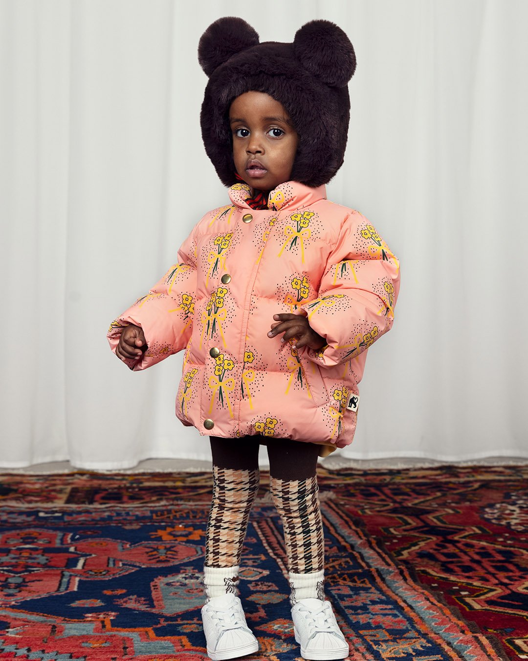 [Mini Rodini] Faux Fur Ear Hat - Brown