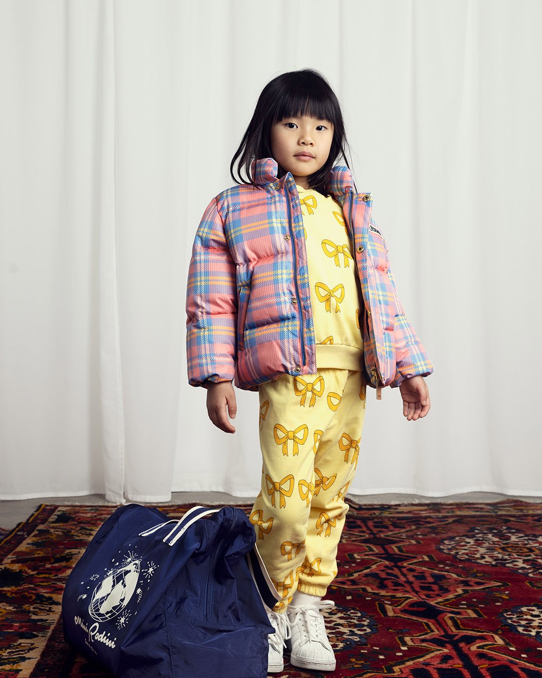 Mini Rodini] Check Aop City Puffer Jacket - Pink – 해피리틀애틱