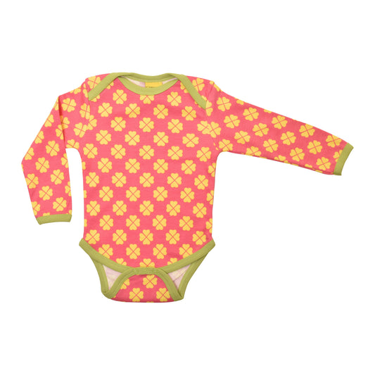 [DUNS Sweden]Long Sleeve Napneck Body - Clover Hot Pink