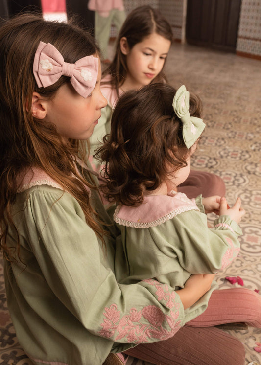 [Bachaa] Papillon Hair Clip - Veiled Pink