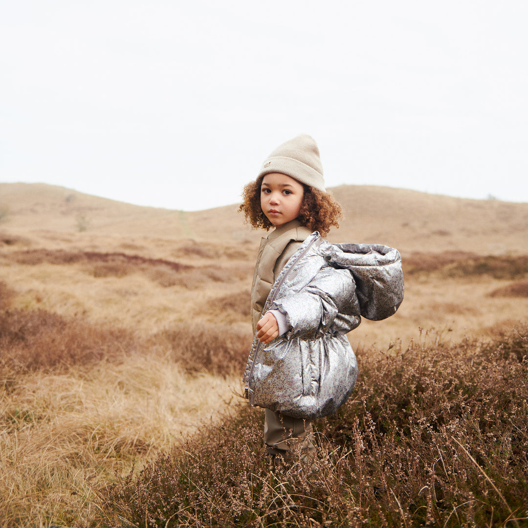 [Wheat] Puffer Jacket Eli - Silver Flower Meadow