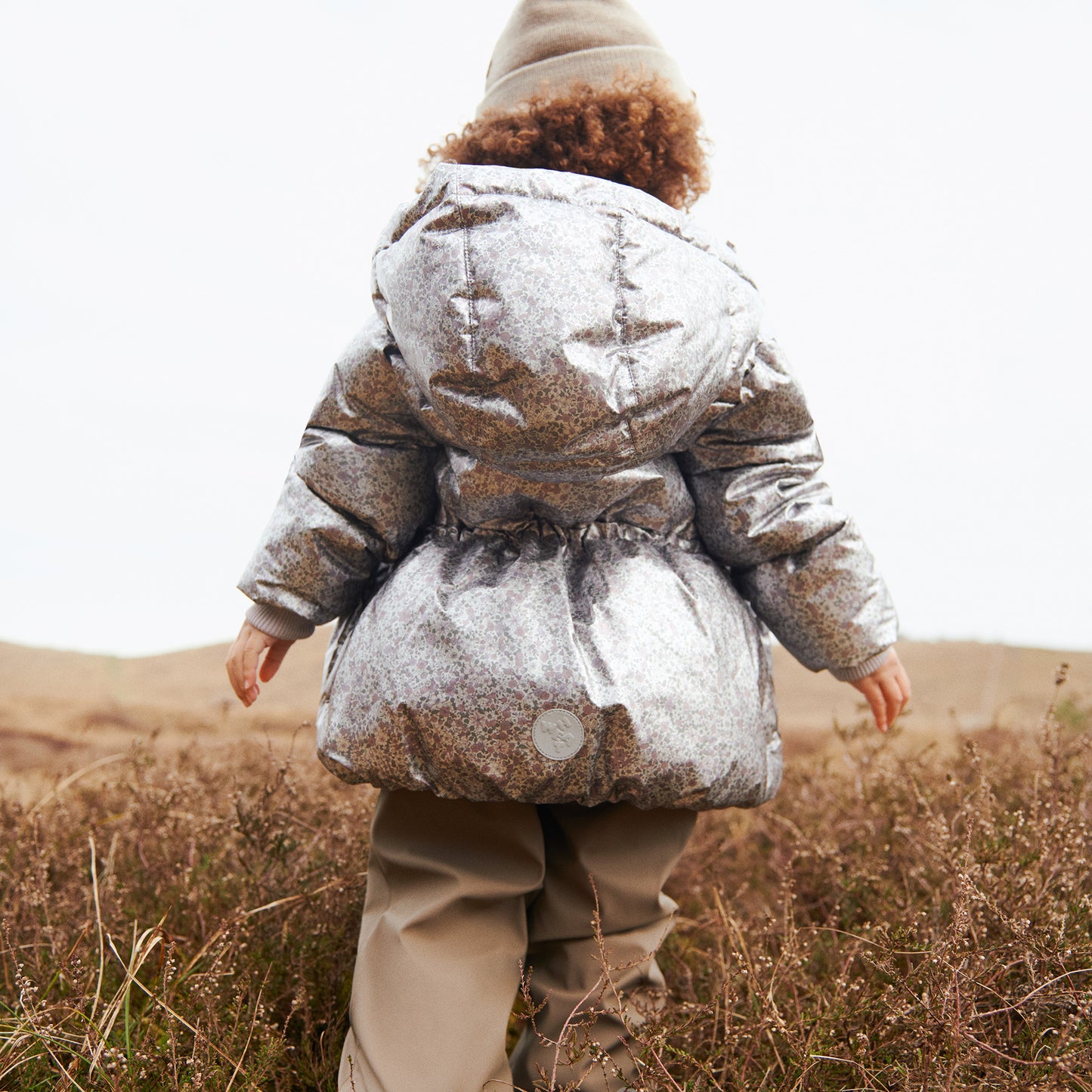 [Wheat] Puffer Jacket Eli - Silver Flower Meadow