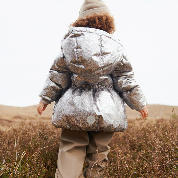 [Wheat] Puffer Jacket Eli - Silver Flower Meadow