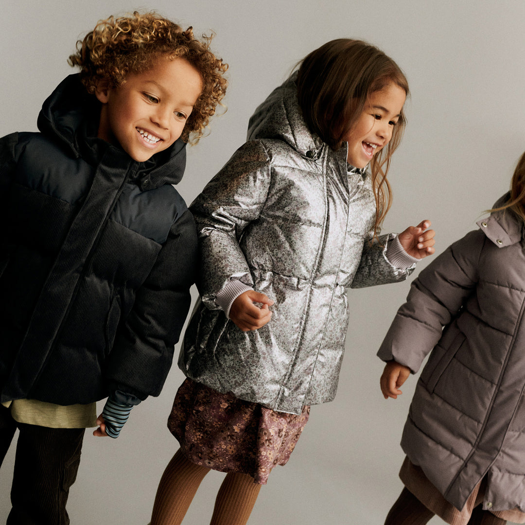[Wheat] Puffer Jacket Eli - Silver Flower Meadow