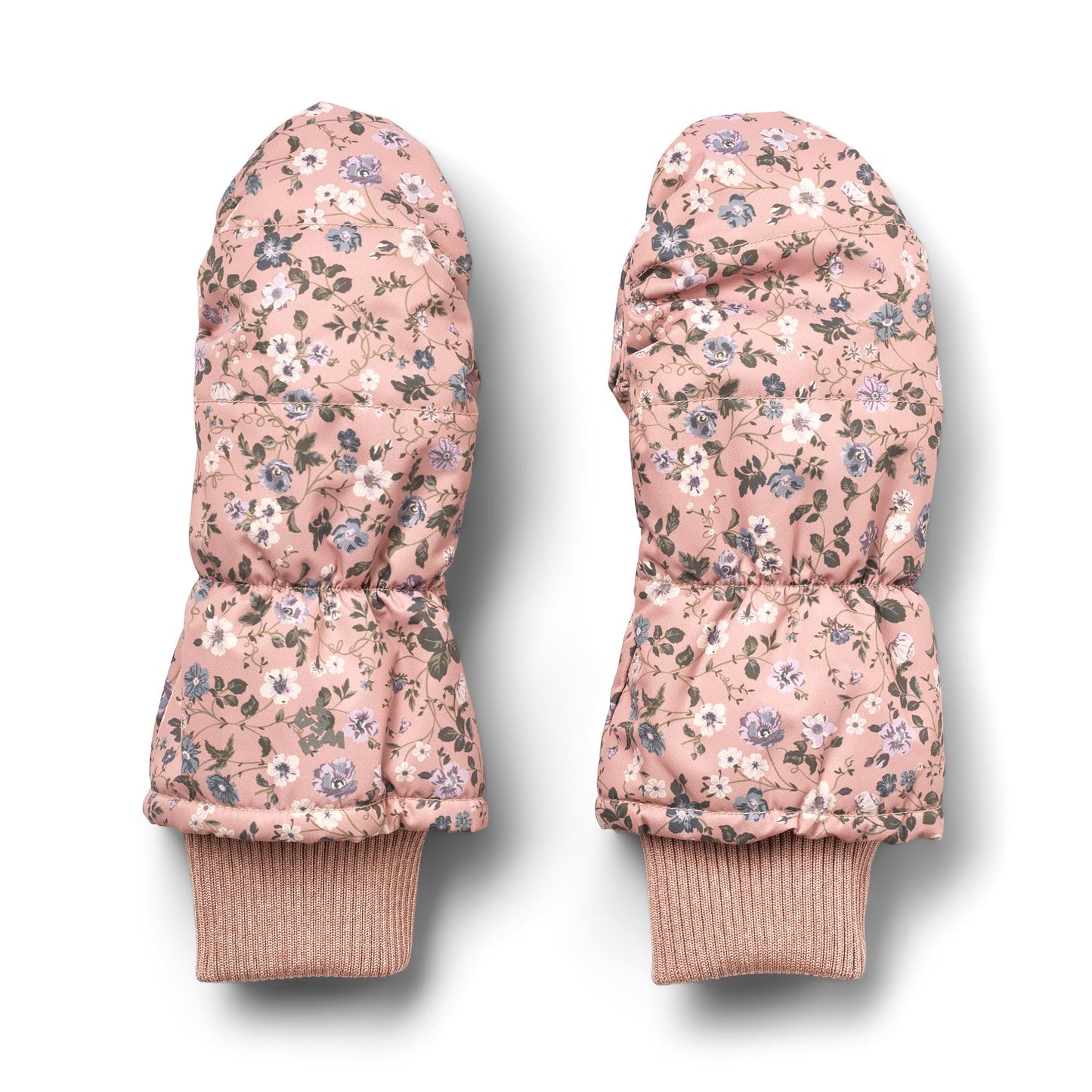 [Wheat] Puffer Mittens Jazz - Rose Powder Flowers