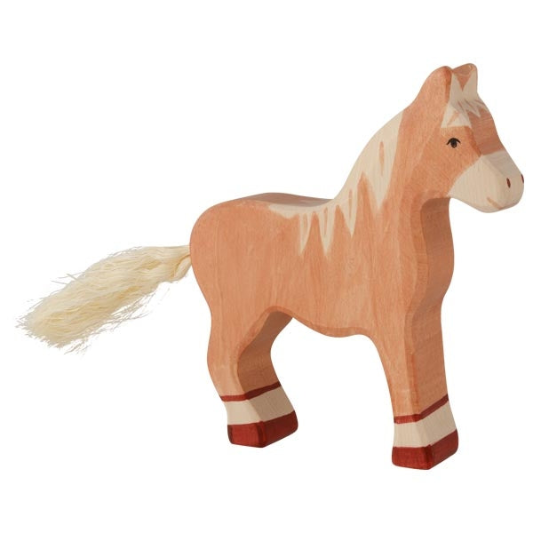 [Holztiger] Holz figures - Horse, Standing, Light Brown