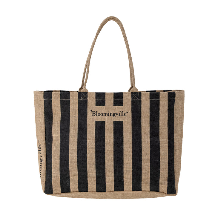 Bloomingville Bergamo shopping bag, black, jute