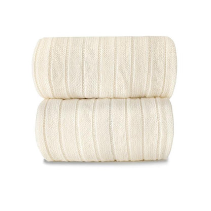 [Condor] Merino Wool - Blend Rib Tights - [913 Beige]
