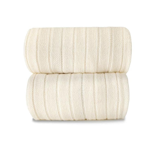 [Condor] Merino Wool - Blend Rib Tights - [913 Beige]