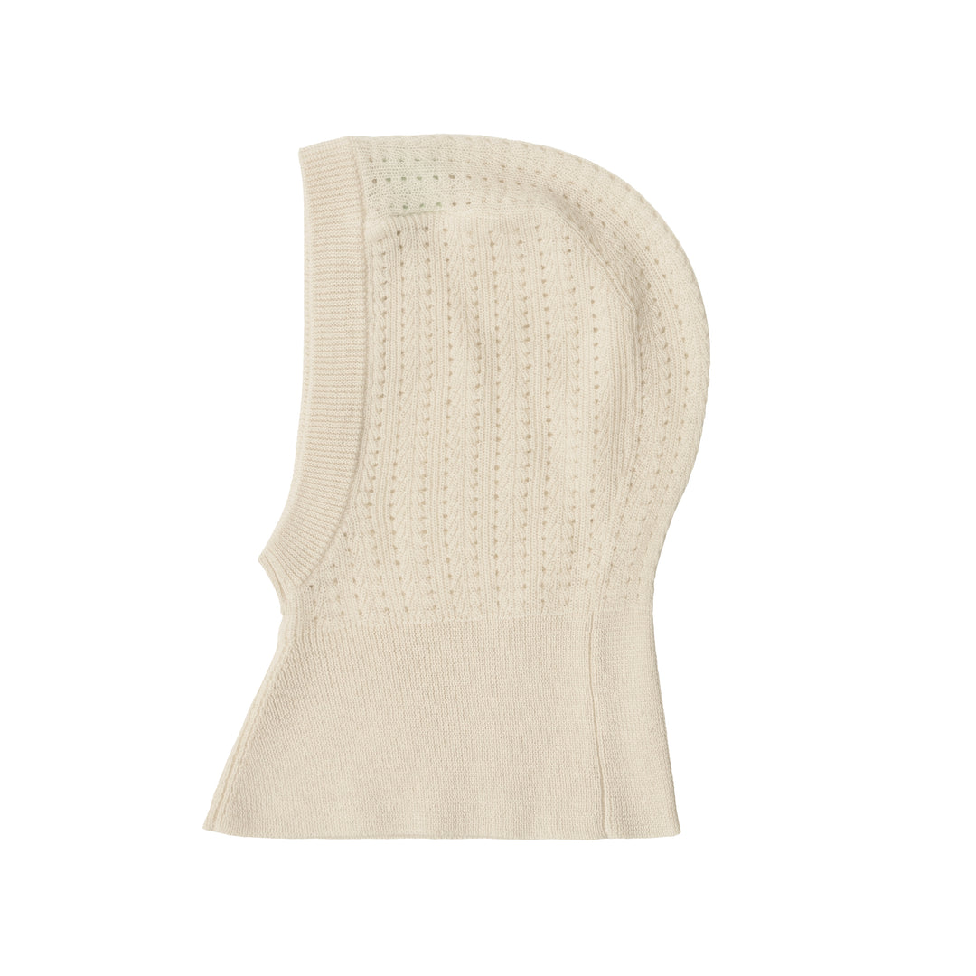 [FUB] Baby Pointelle Balaclava - Ecru