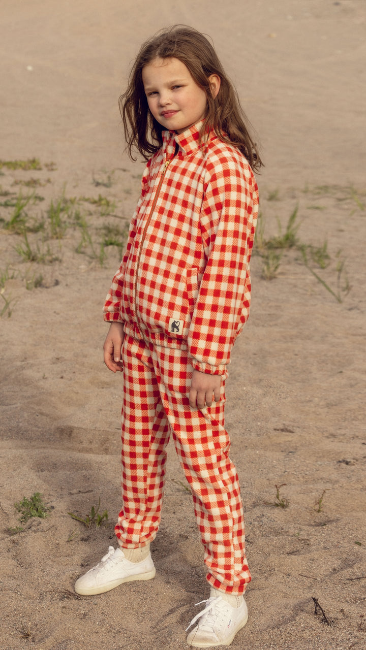 [Mini Rodini] Gingham Aop Jacket - Red