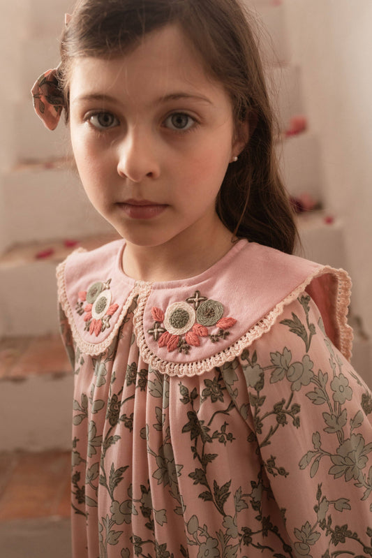 [Bachaa]Berlingot Dress - Souffle givré print