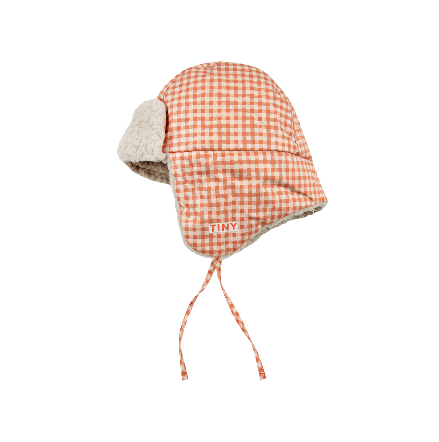 [TINY COTTONS] Vichy Chapka - Light rust / Light Cream