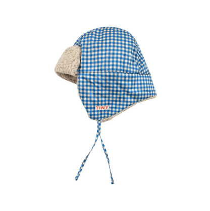 [TINY COTTONS] Vichy Chapka - Blue / Light Cream