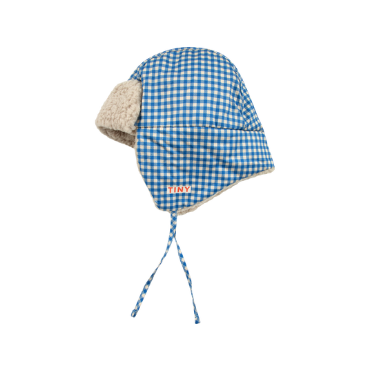 [TINY COTTONS] Vichy Chapka - Blue / Light Cream