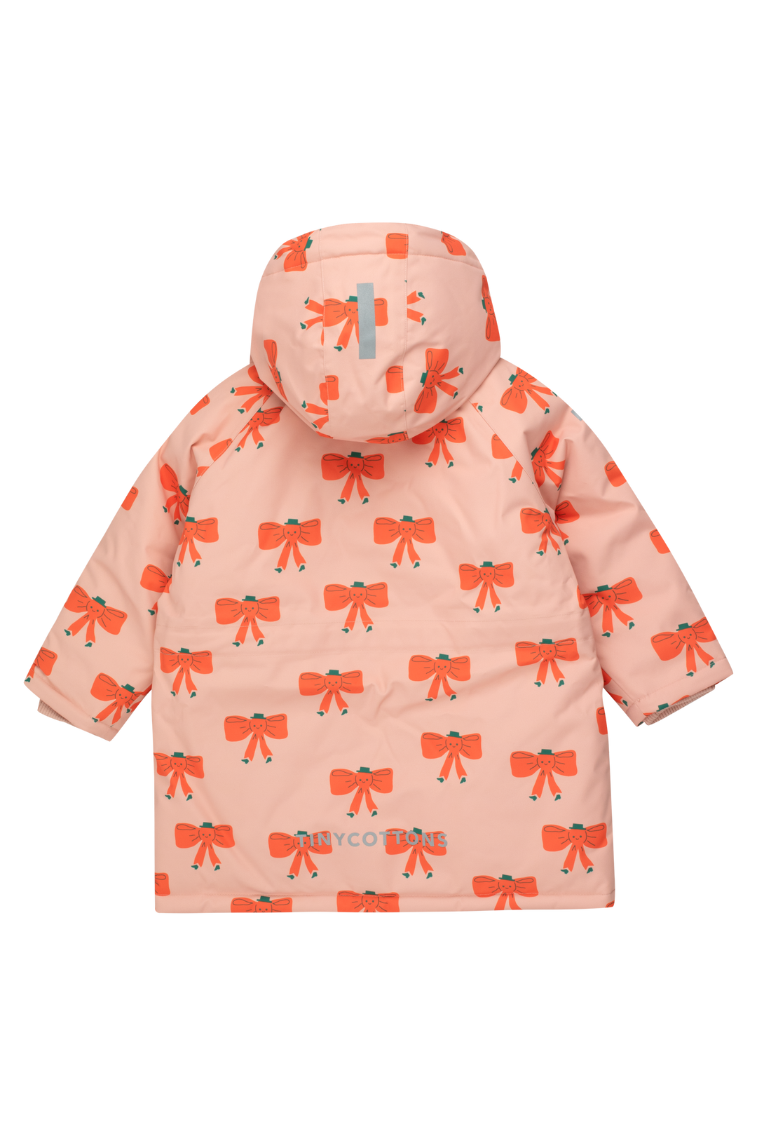 [TINY COTTONS] Tiny Bow Snow Jacket - Peach