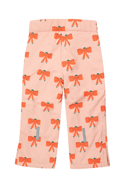 [TINY COTTONS] Tiny Bow Snow Trousers - Peach