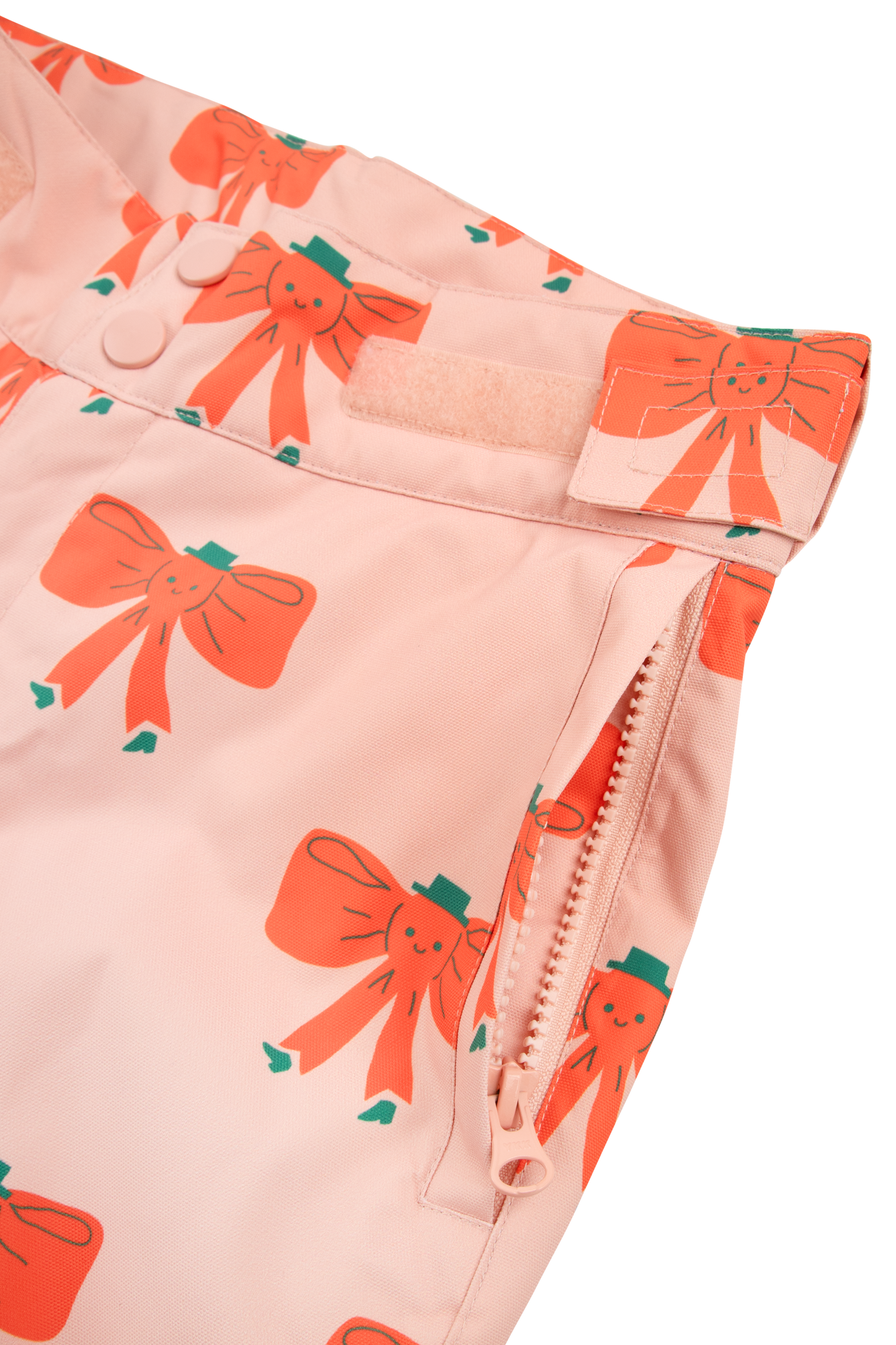 [TINY COTTONS] Tiny Bow Snow Trousers - Peach