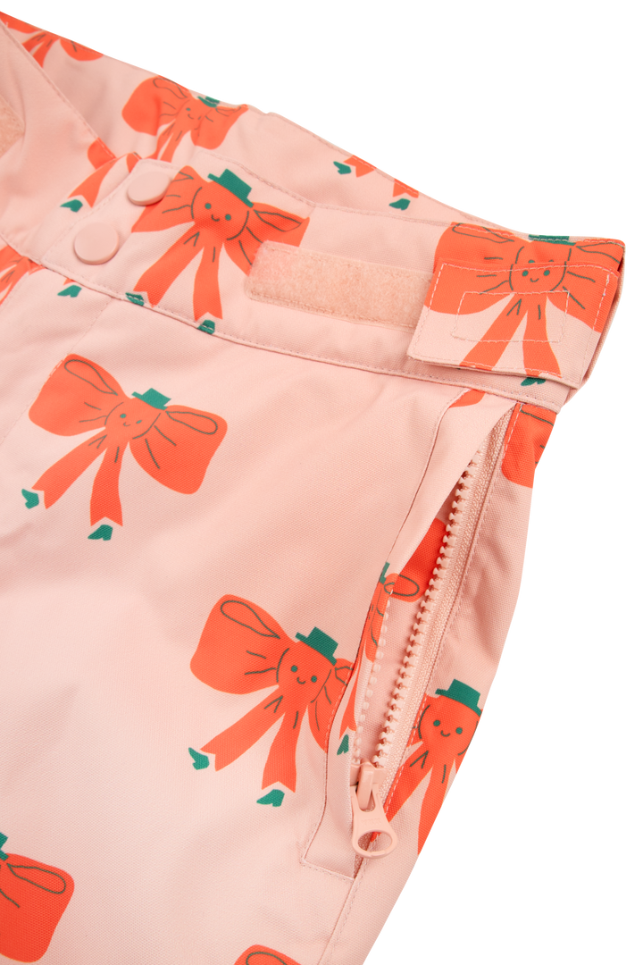 [TINY COTTONS] Tiny Bow Snow Trousers - Peach