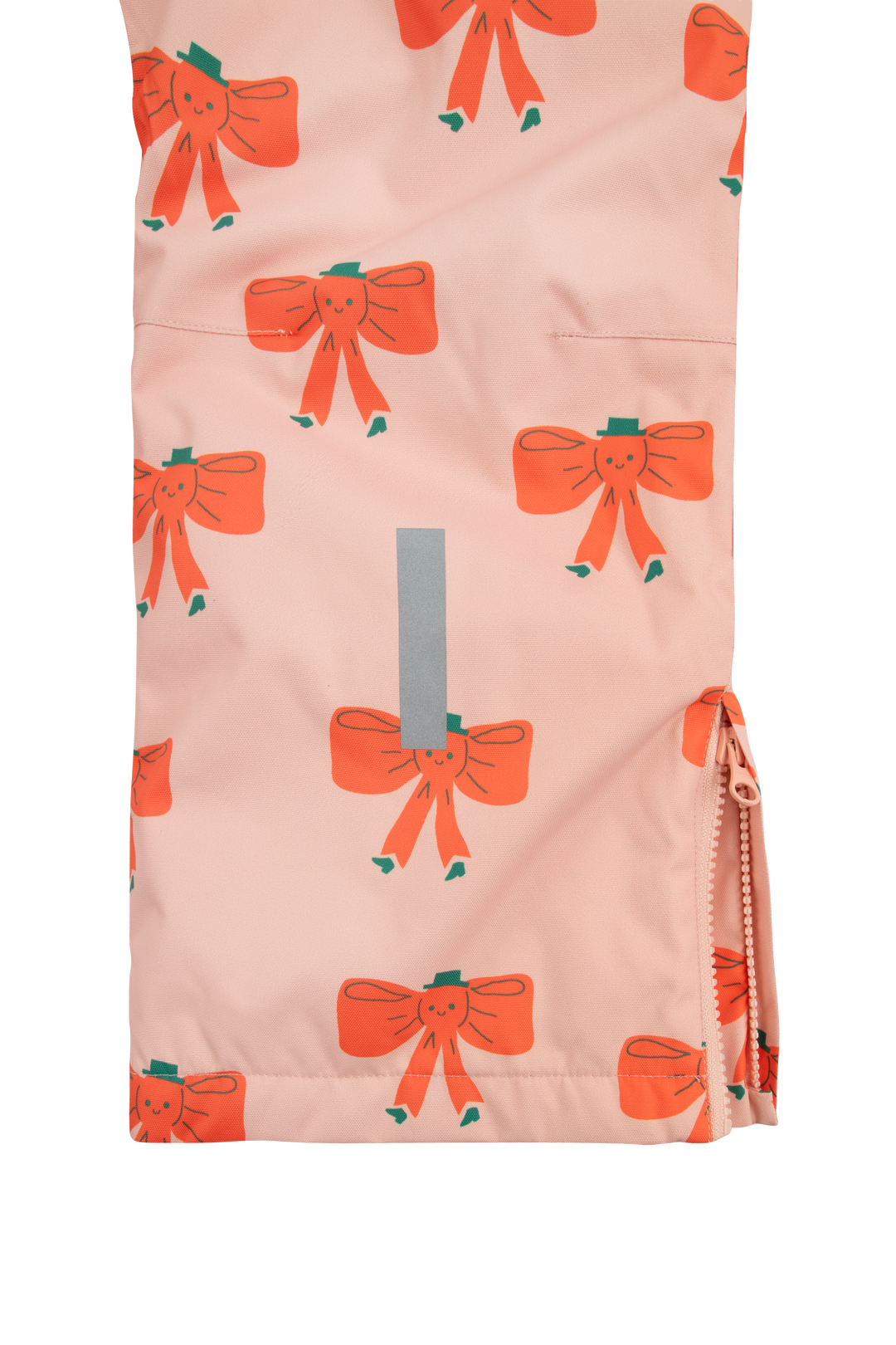 [TINY COTTONS] Tiny Bow Snow Dungarees- Peach