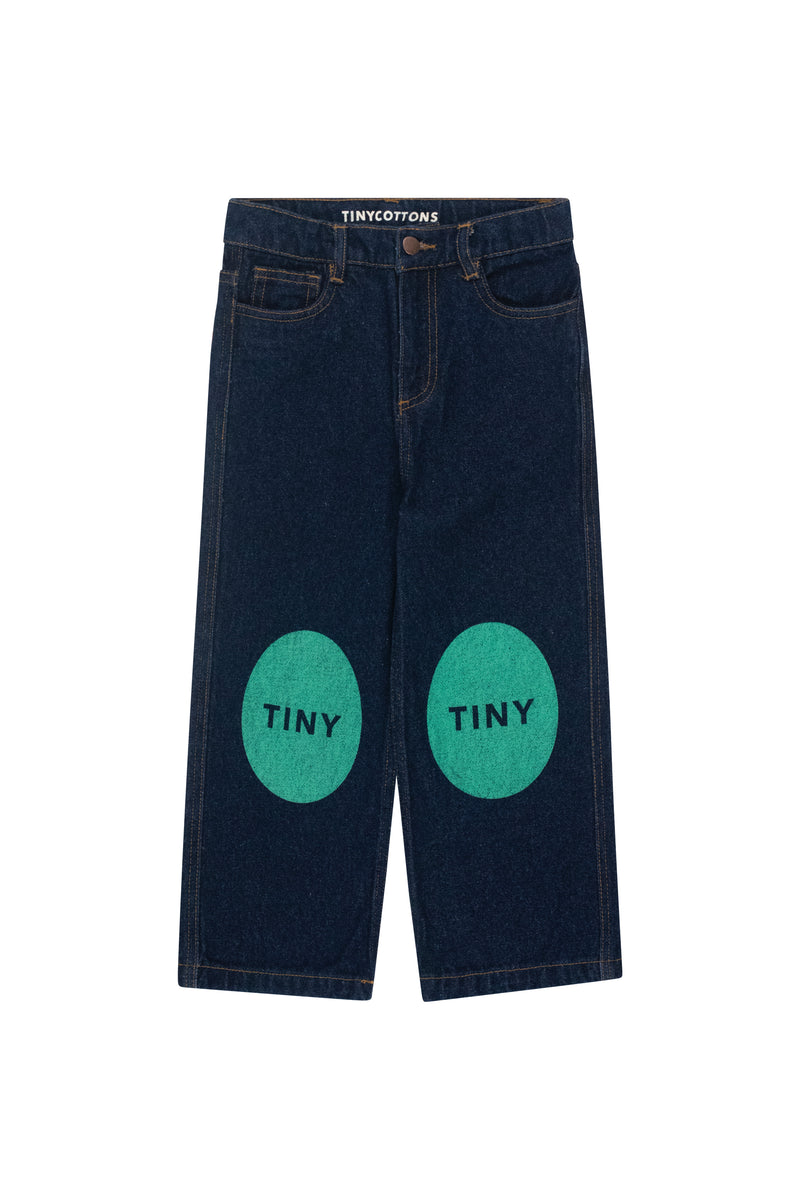 [TINYCOTTONS] Printed Jeans - Dark wash denim