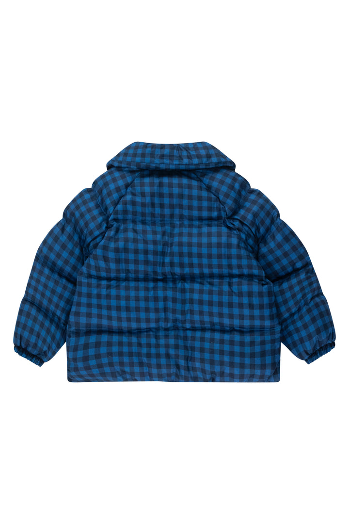 [TINYCOTTONS] Vichy Short Padded Jacket - Blue / Navy