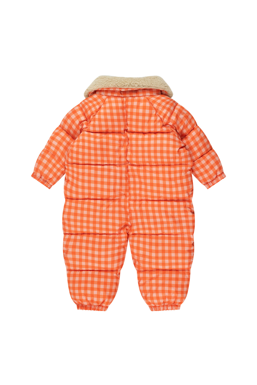 [TINYCOTTONS] Vichy Padded Overall - Summer Red/ Whild Rose