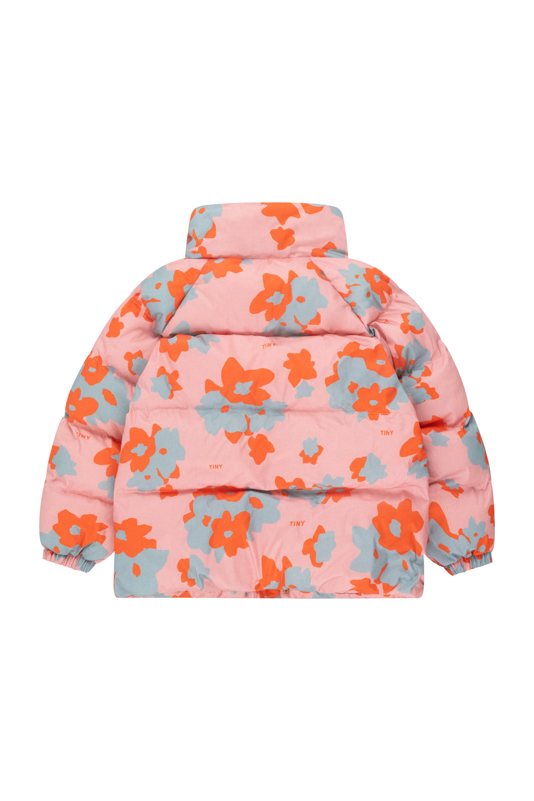 [TINYCOTTONS] Flowers Short Padded Jacket - Peach