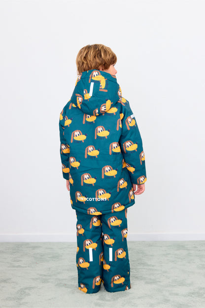 [TINYCOTTONS]Dog Snow Dungarees - Stormy Blue