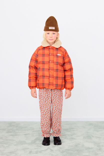 [TINYCOTTONS] Check Padded Jacket - Summer Red