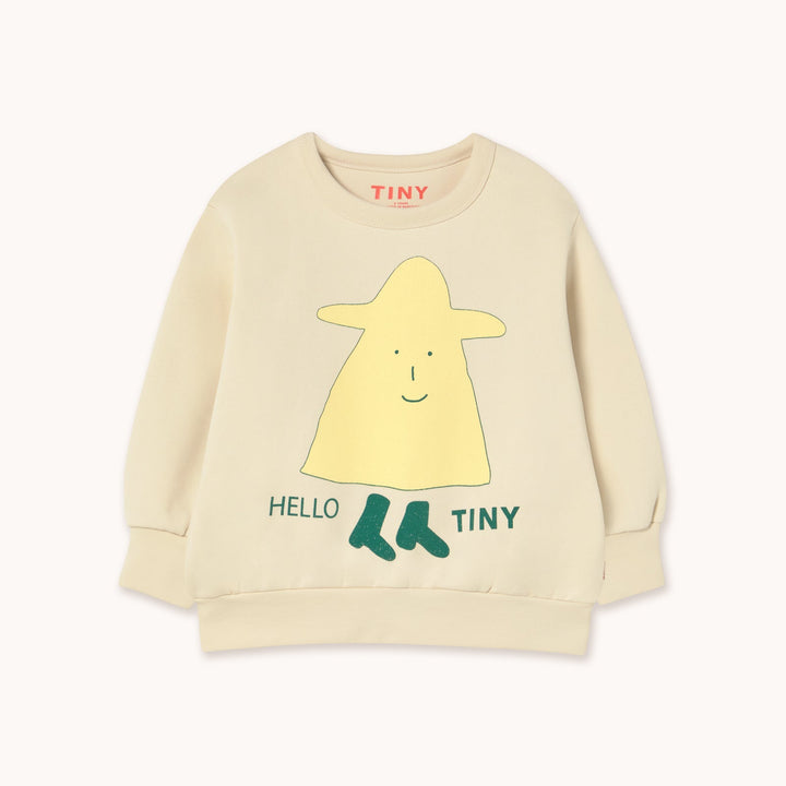 [TINYCOTTONS] Heelo Graphic Sweatshirt - Vanilla
