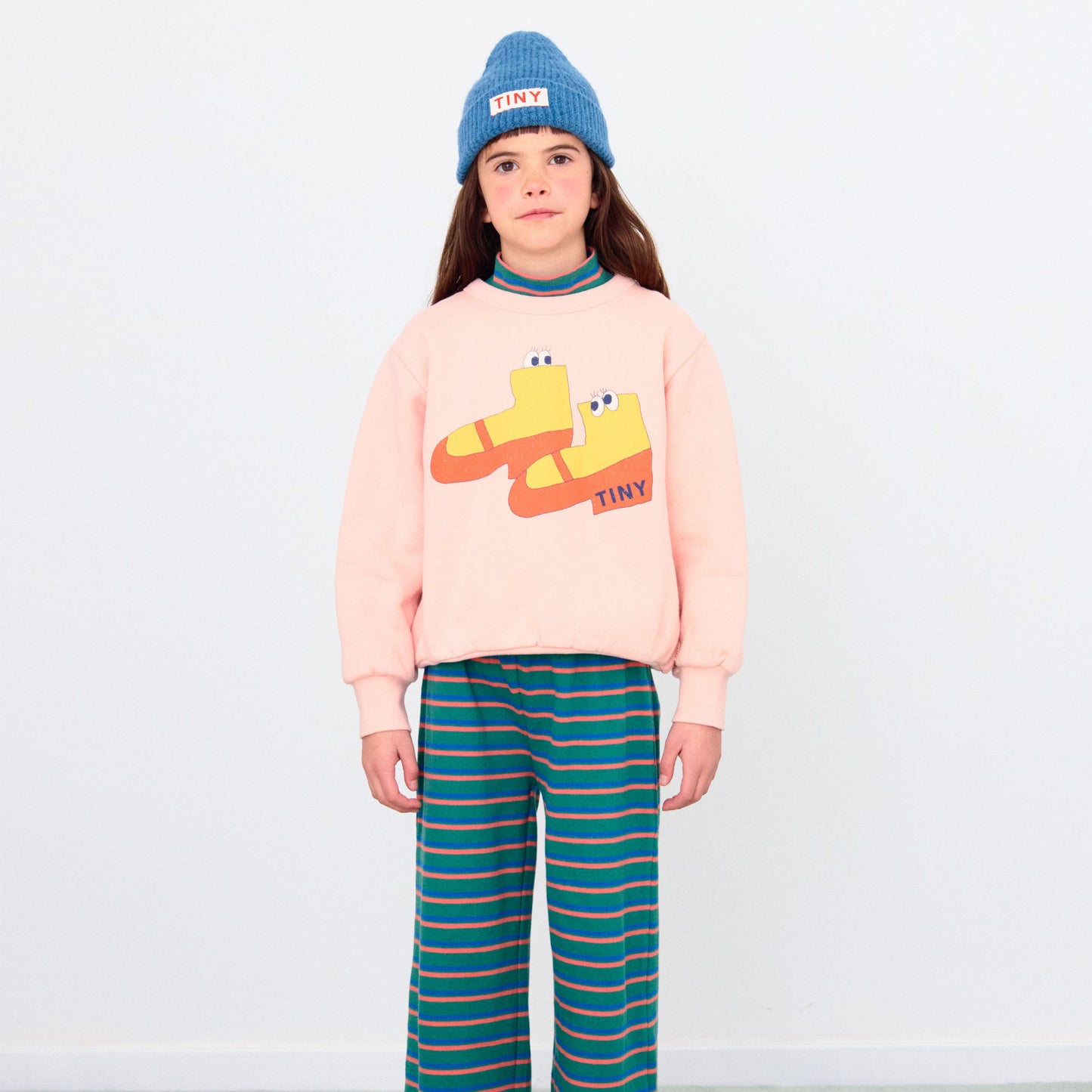 [TINYCOTTONS] Walk Graphic Sweatshirt - Wild Rose