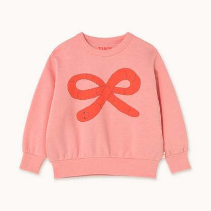 [TINYCOTTONS] Worm Graphic Sweatshirt - Pink
