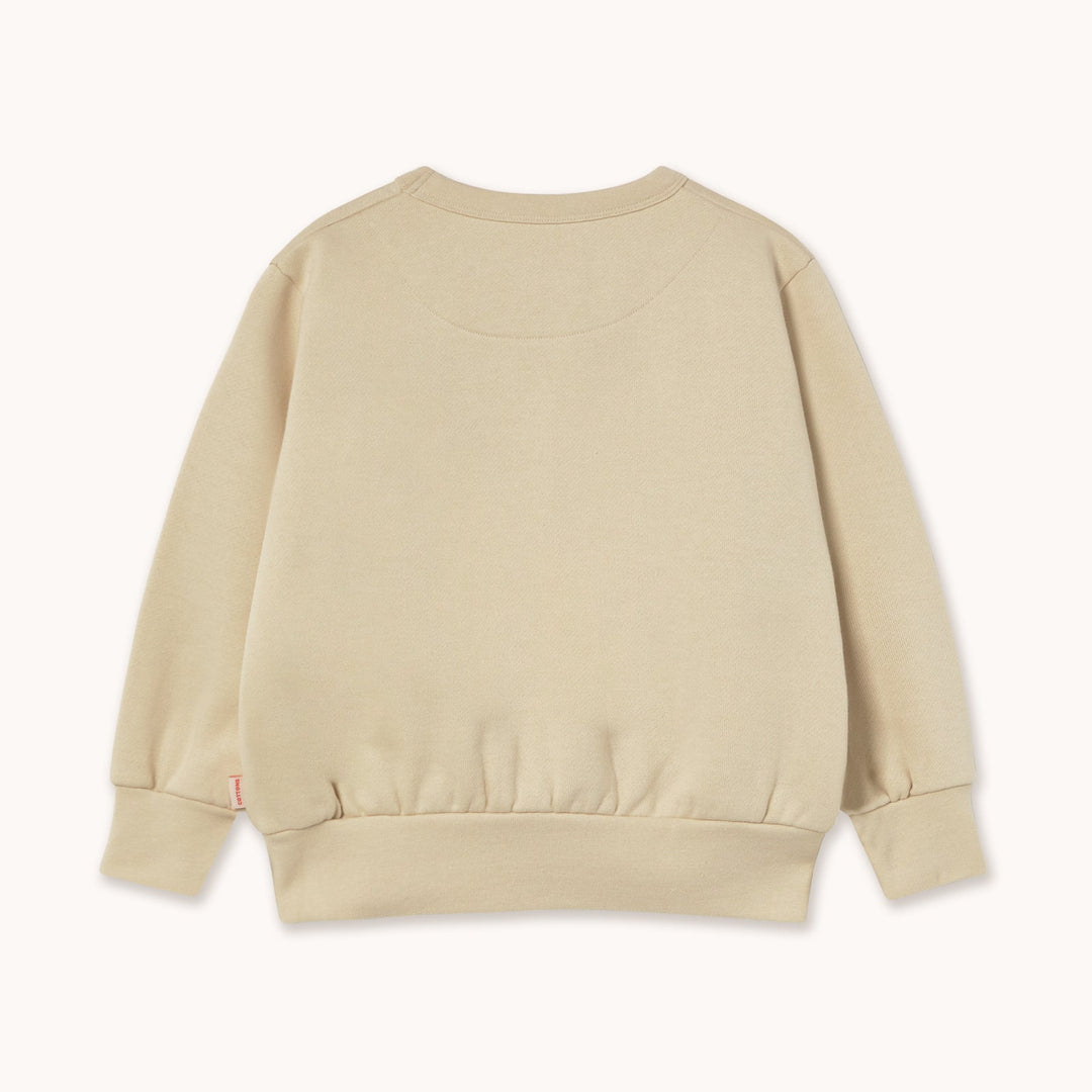 [Tinycottons] Apples Eyes Graphic Sweatshirt - Vanilla