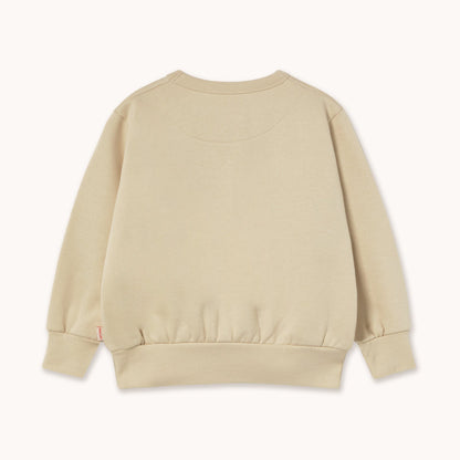 [Tinycottons] Apples Eyes Graphic Sweatshirt - Vanilla