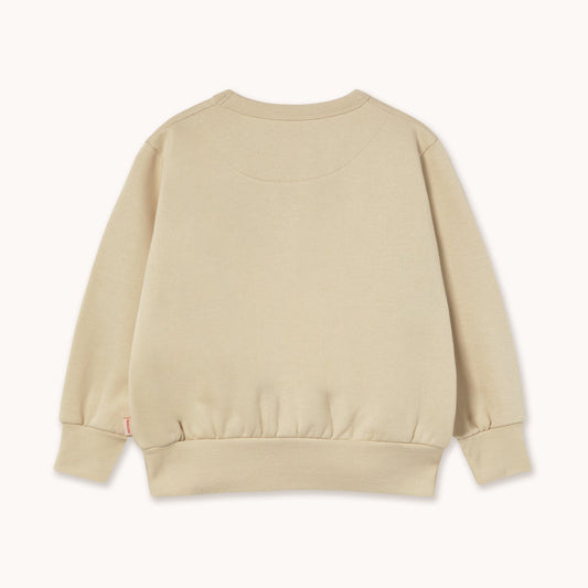 [Tinycottons] Apples Eyes Graphic Sweatshirt - Vanilla