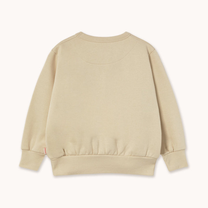 [Tinycottons] Apples Eyes Graphic Sweatshirt - Vanilla