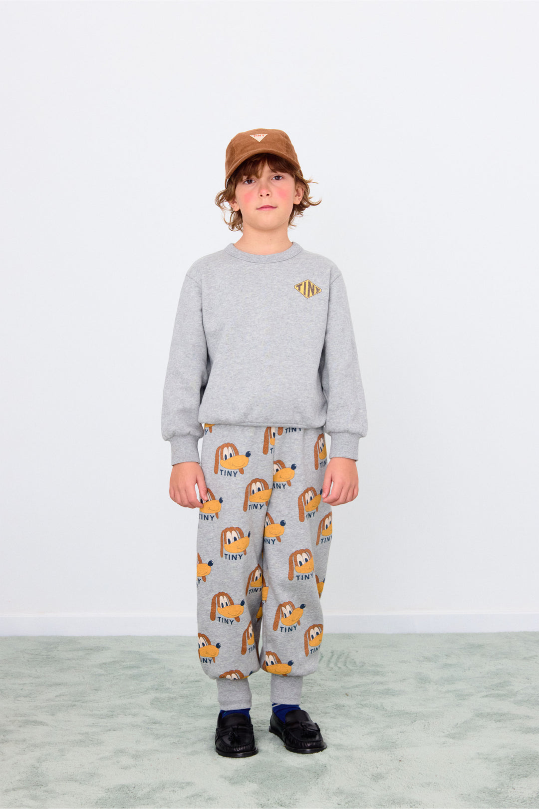 [TINYCOTTONS] Dogs Sweatpant - Medium Grey Heather