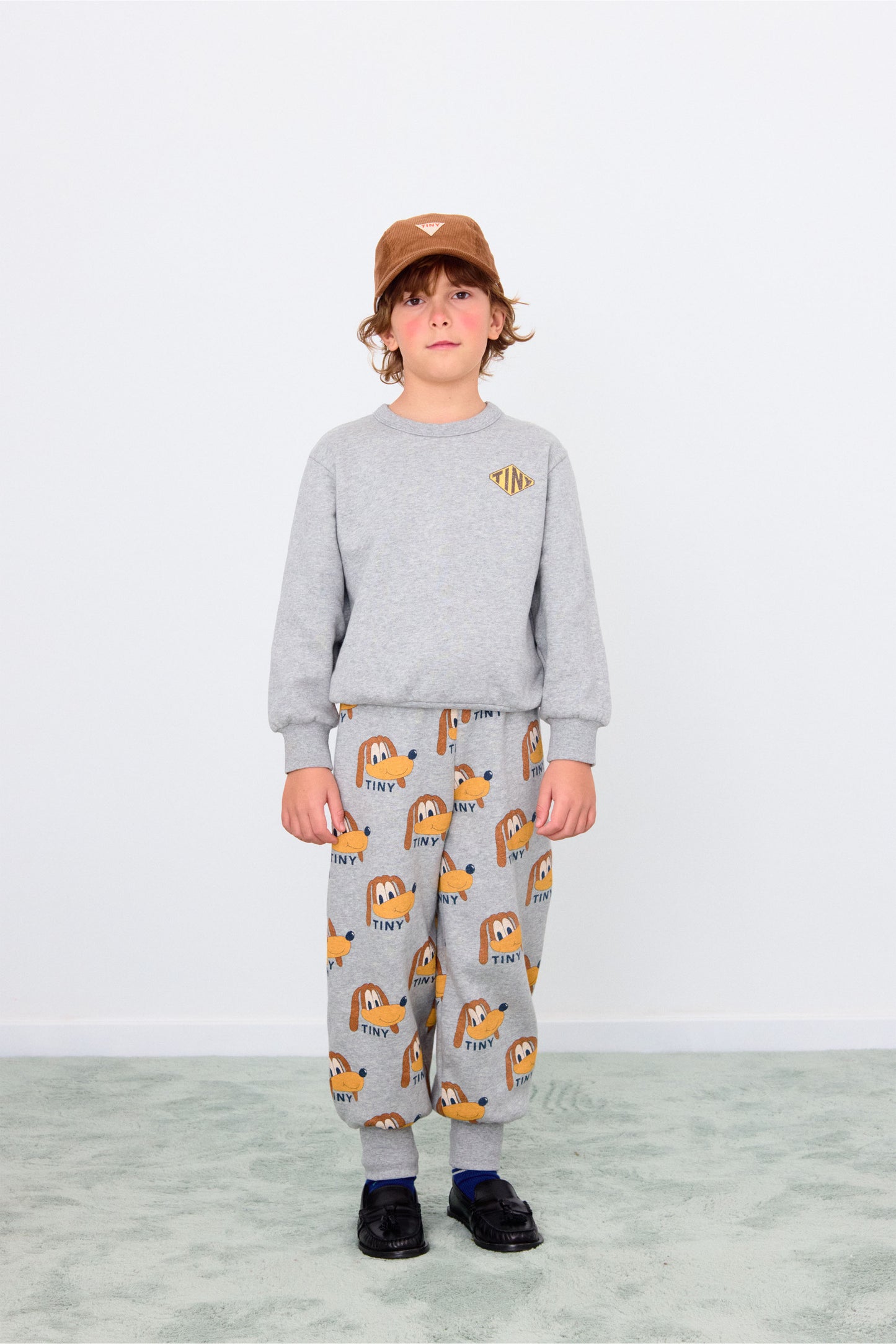 [TINYCOTTONS] Dogs Sweatpant - Medium Grey Heather