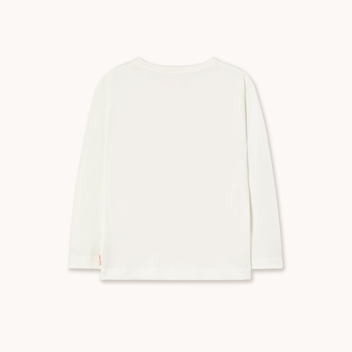[TINYCOTTONS] Flower Graphic Sleeve Tee - Off White