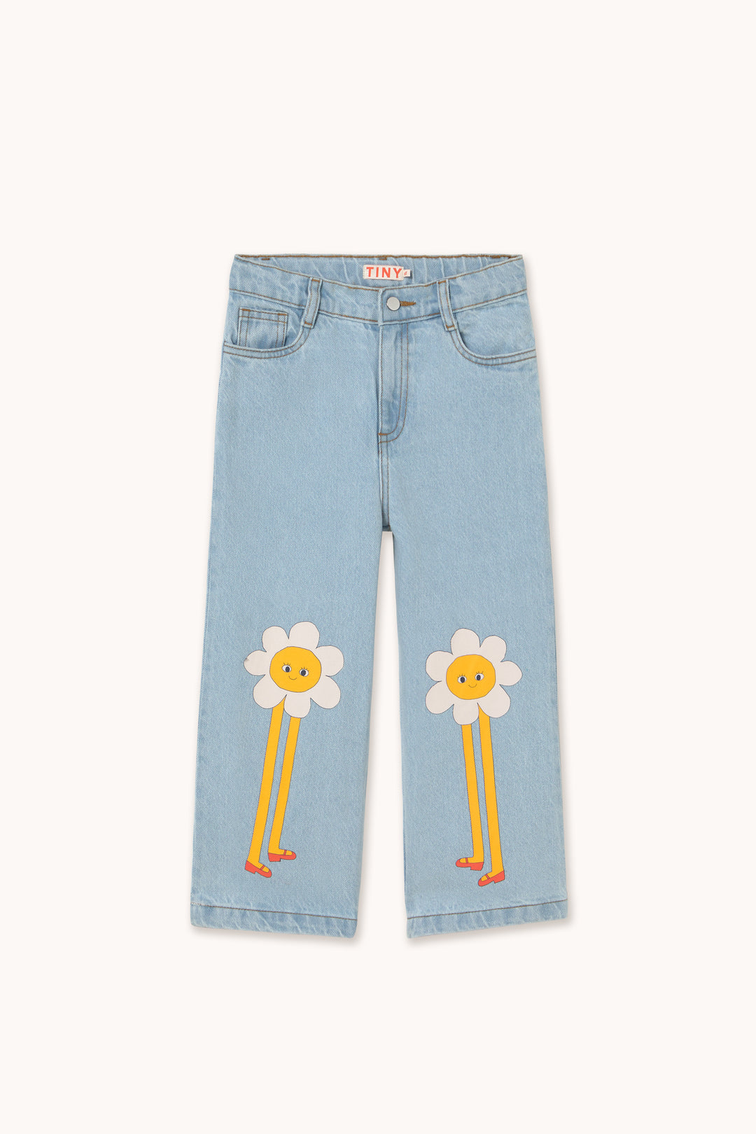 [TINYCOTTONS] Daisies Jeans - Light Blue Denim