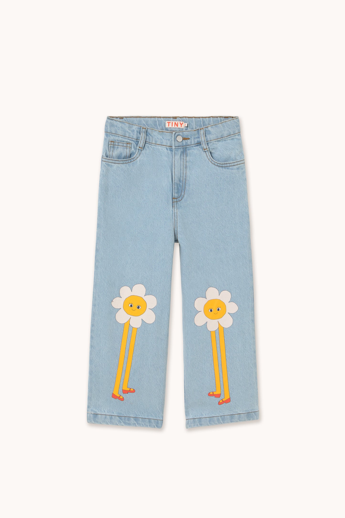 [TINYCOTTONS] Daisies Jeans - Light Blue Denim