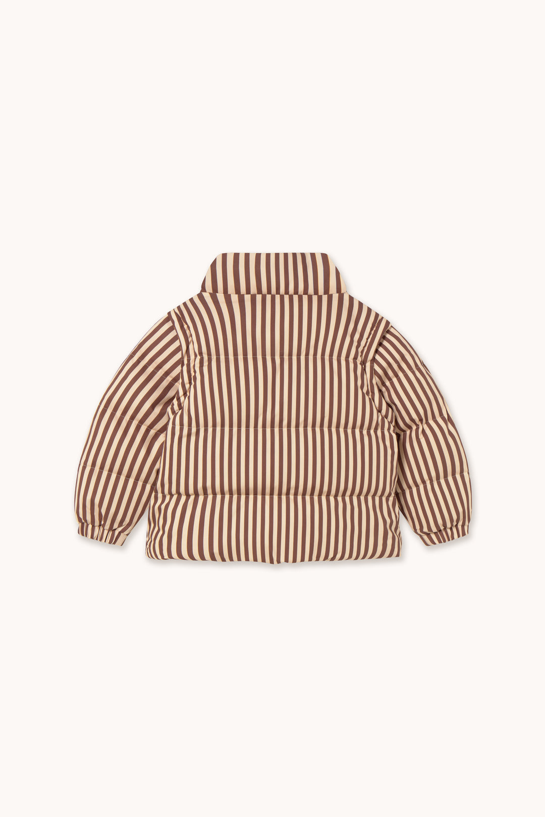 [TINYCOTTONS] Stripes Short Padded Jacket - Vanilla