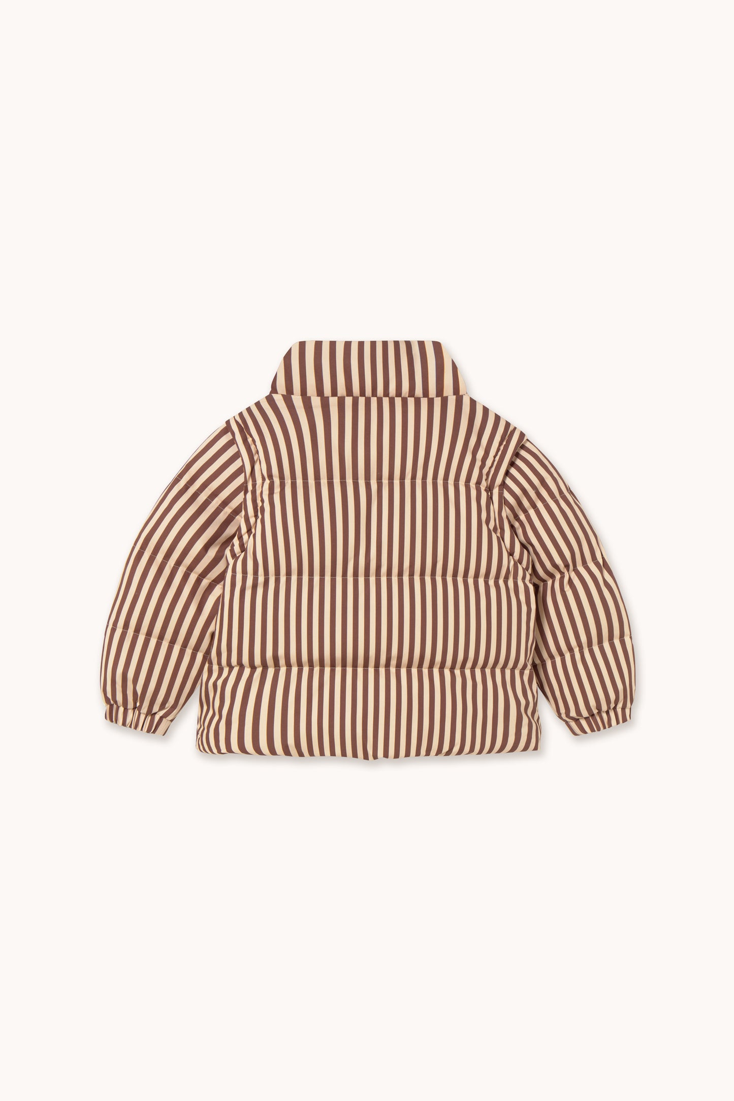 [TINYCOTTONS] Stripes Short Padded Jacket - Vanilla