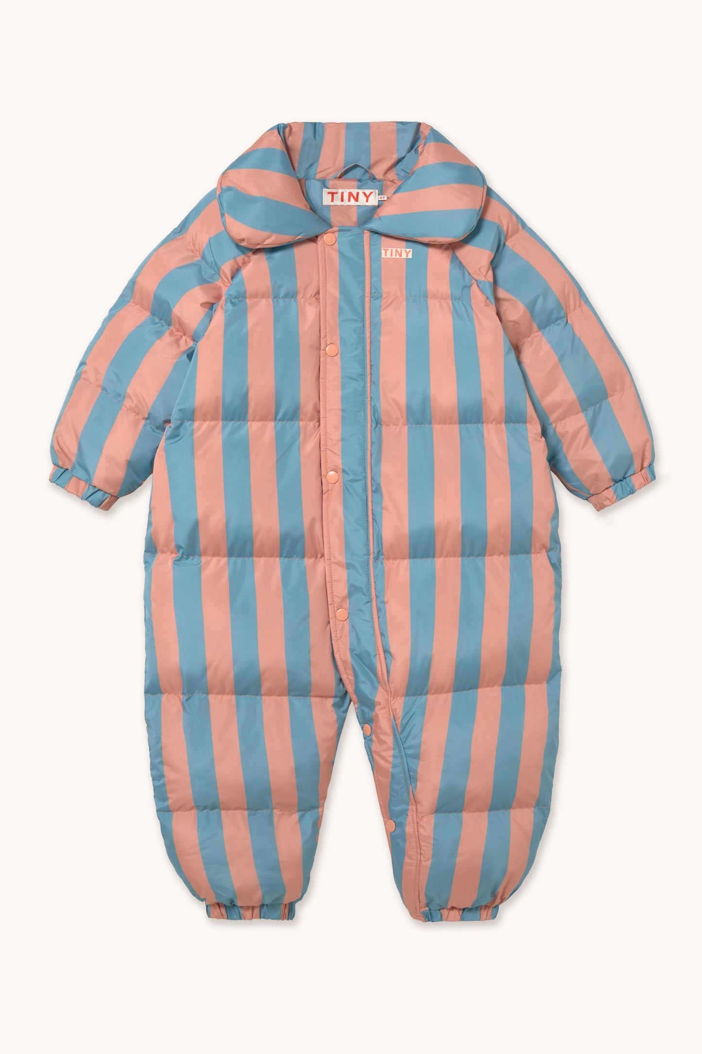 [TINYCOTTONS]Nude-Blue Stripes Padded Overall