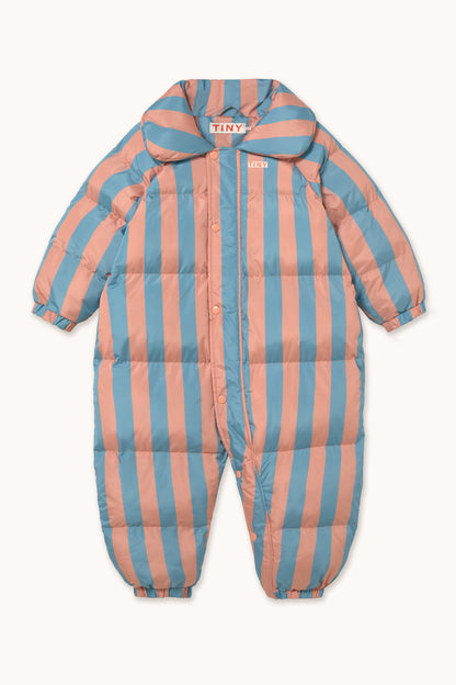 [TINYCOTTONS]Nude-Blue Stripes Padded Overall