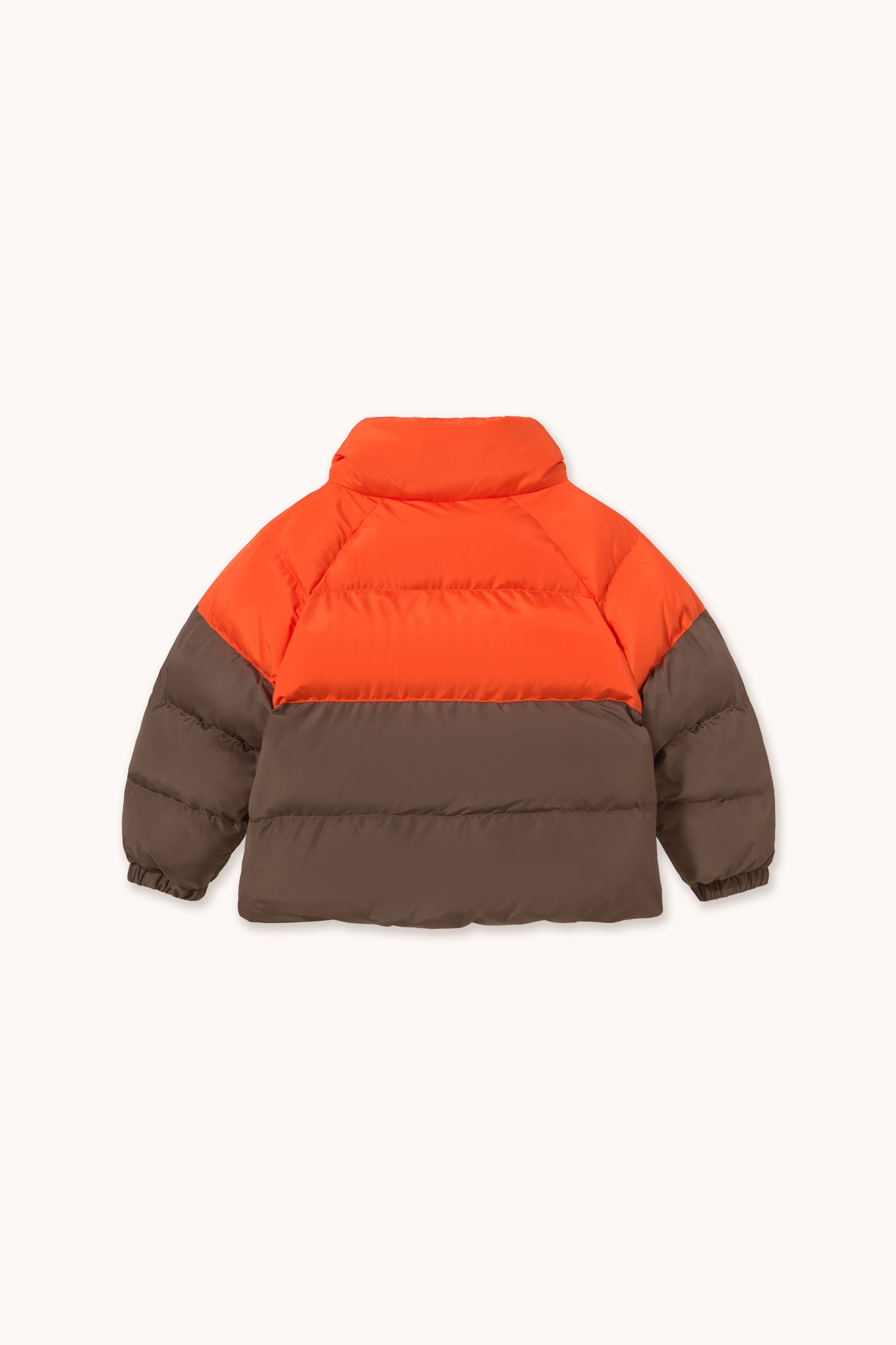 [TINYCOTTONS]Color Block Short Padded Jacket - Summer Red