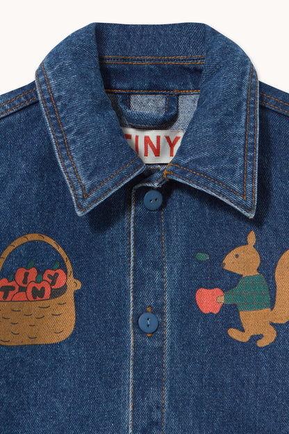 [TINYCOTTONS]Tiny Apples Jacket - Denim medium wash