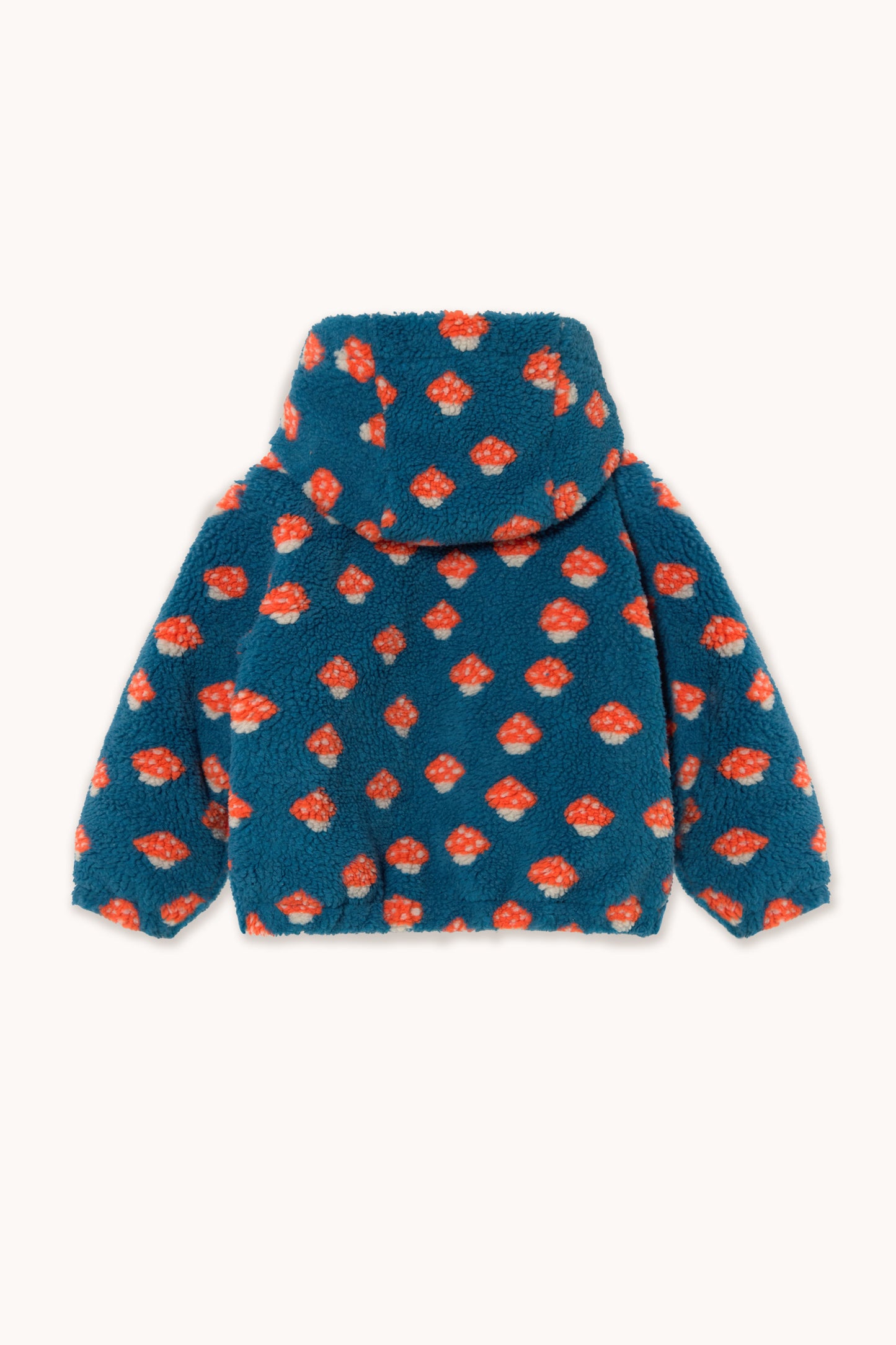 [TINYCOTTONS]The Mushrooms Sherpa Hoodie - Petrol blue