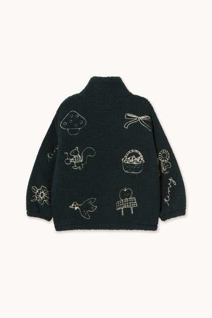 [TINYCOTTONS]Tiny Apples Sherpa Jacket - Ink Blue